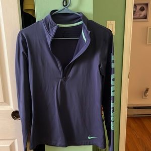 Nike 1/2 zip running top. Size med